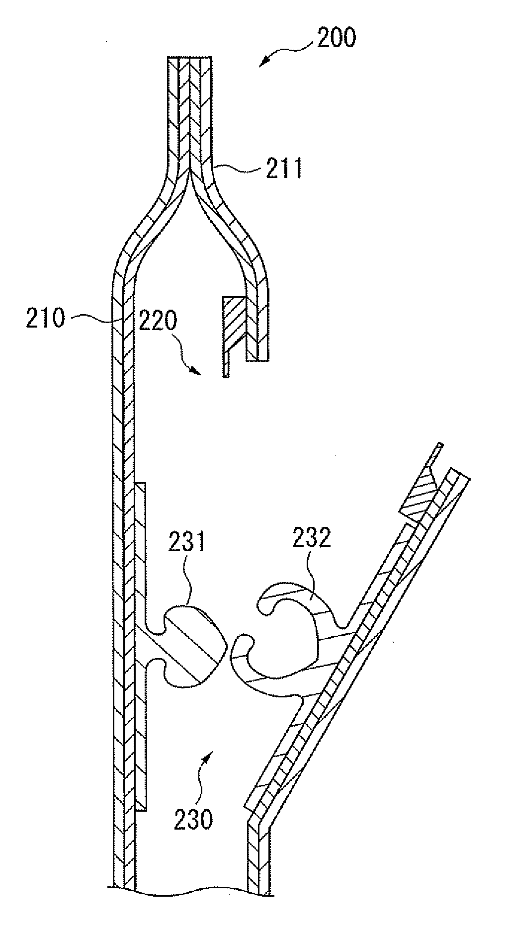 Cutting tape and packaging bag with cutting tape