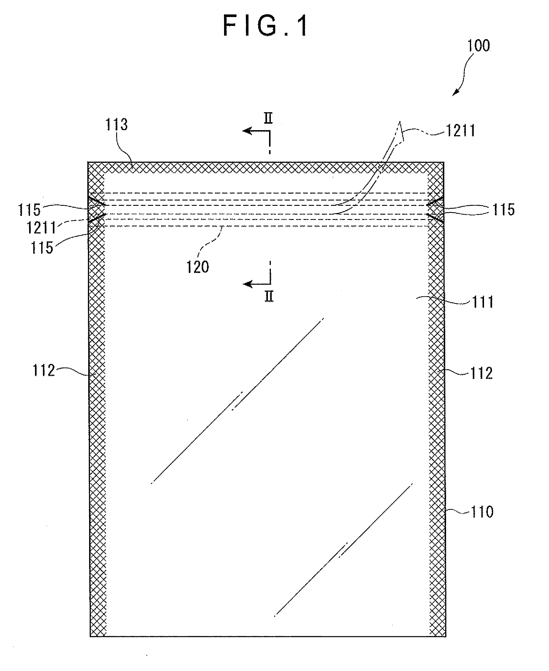 Cutting tape and packaging bag with cutting tape