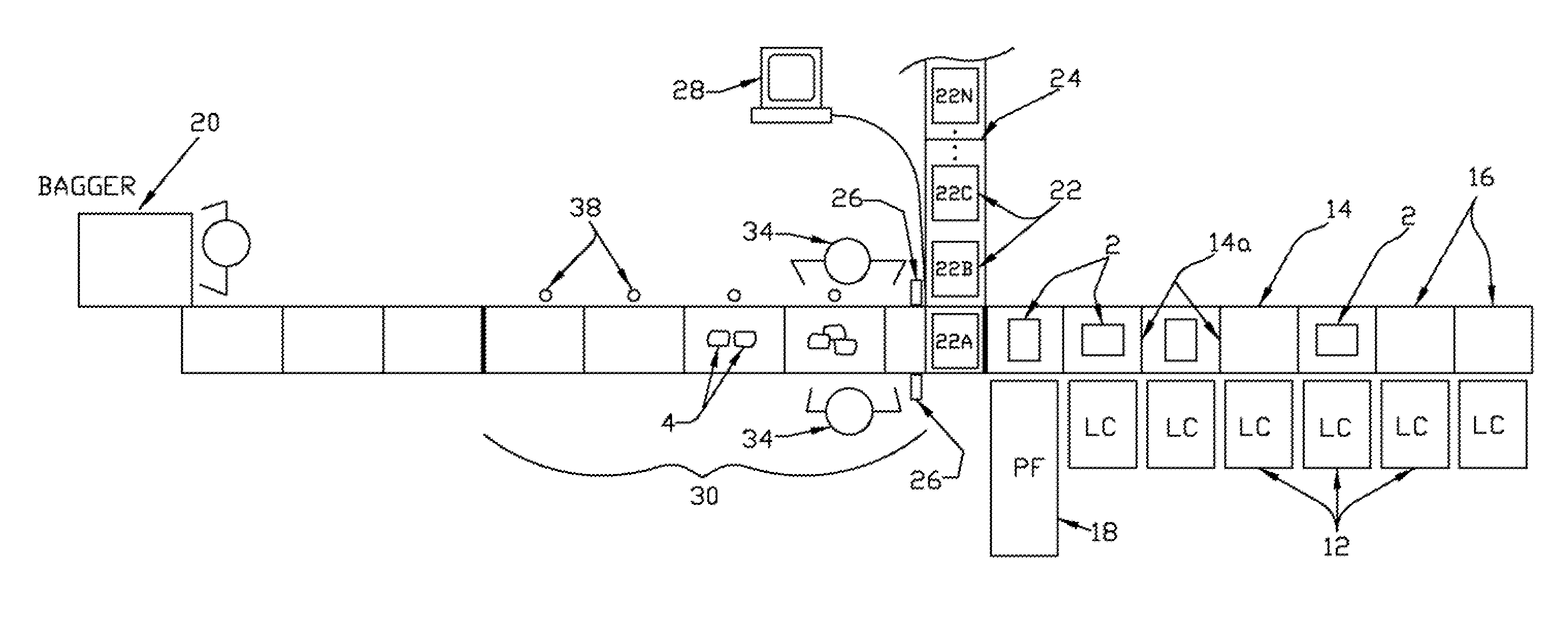 Order sorting system with selective document insertion