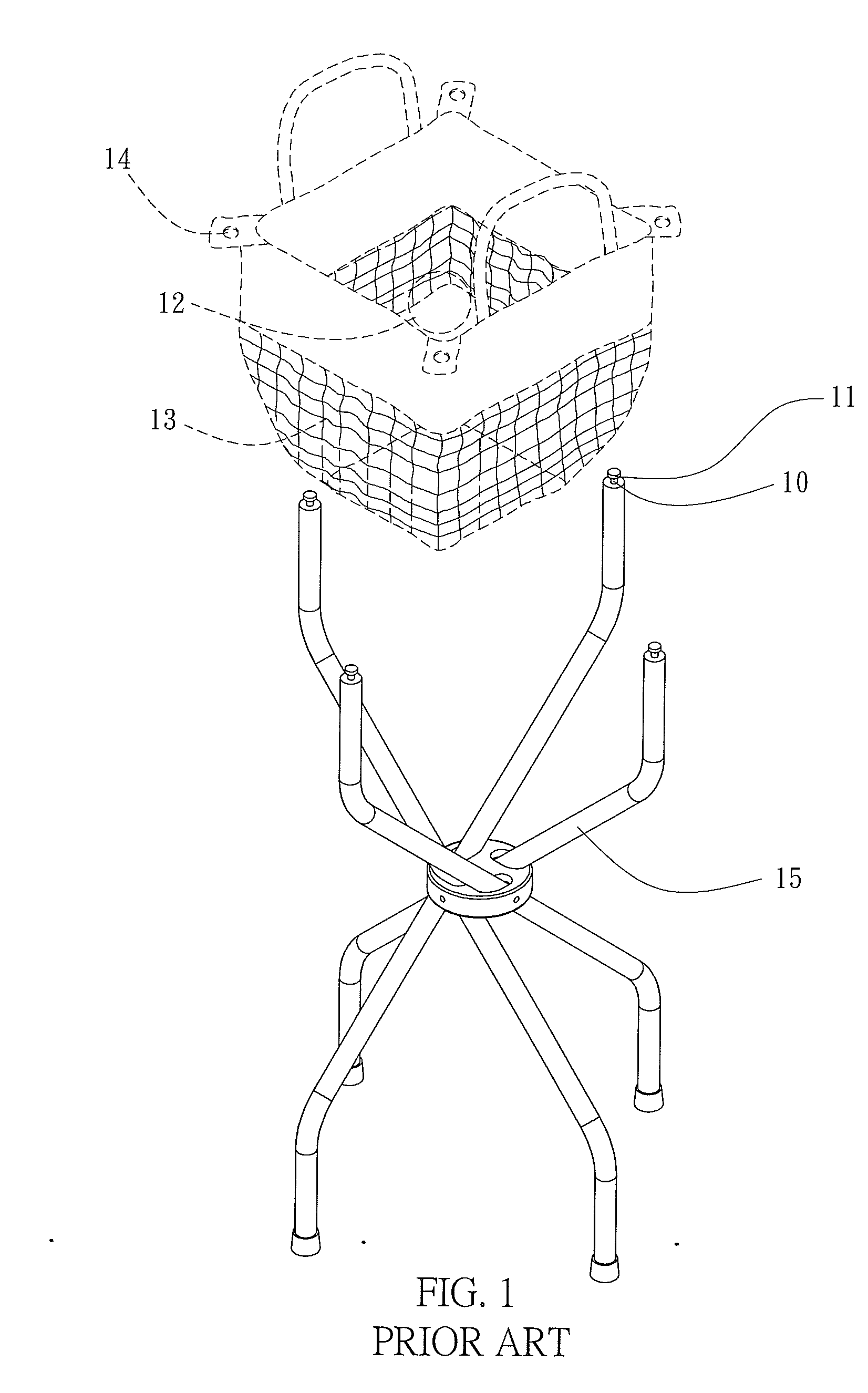 Ball Bag Stand and Ball Bag Engagement Structure