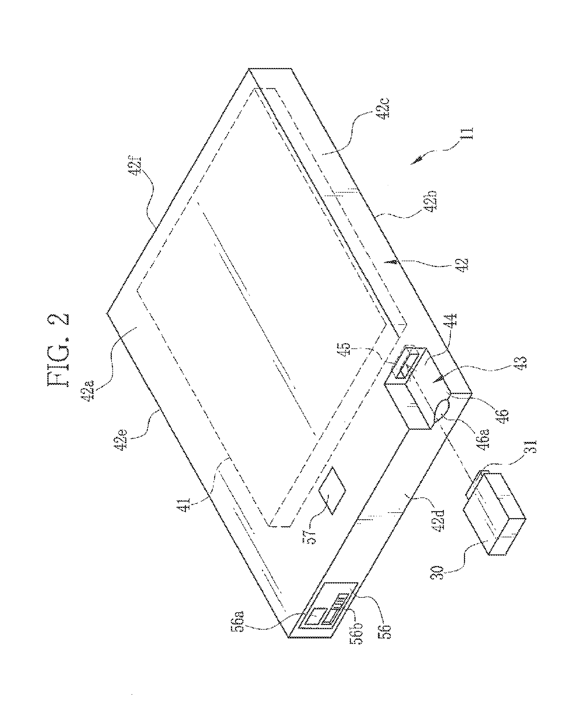 Electronic cassette and electronic cassette apparatus