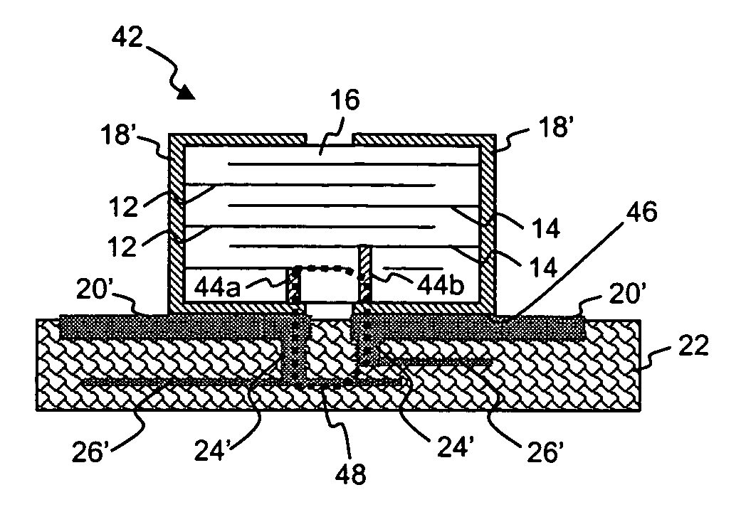 Multilayer ceramic capacitor with internal current cancellation and bottom terminals