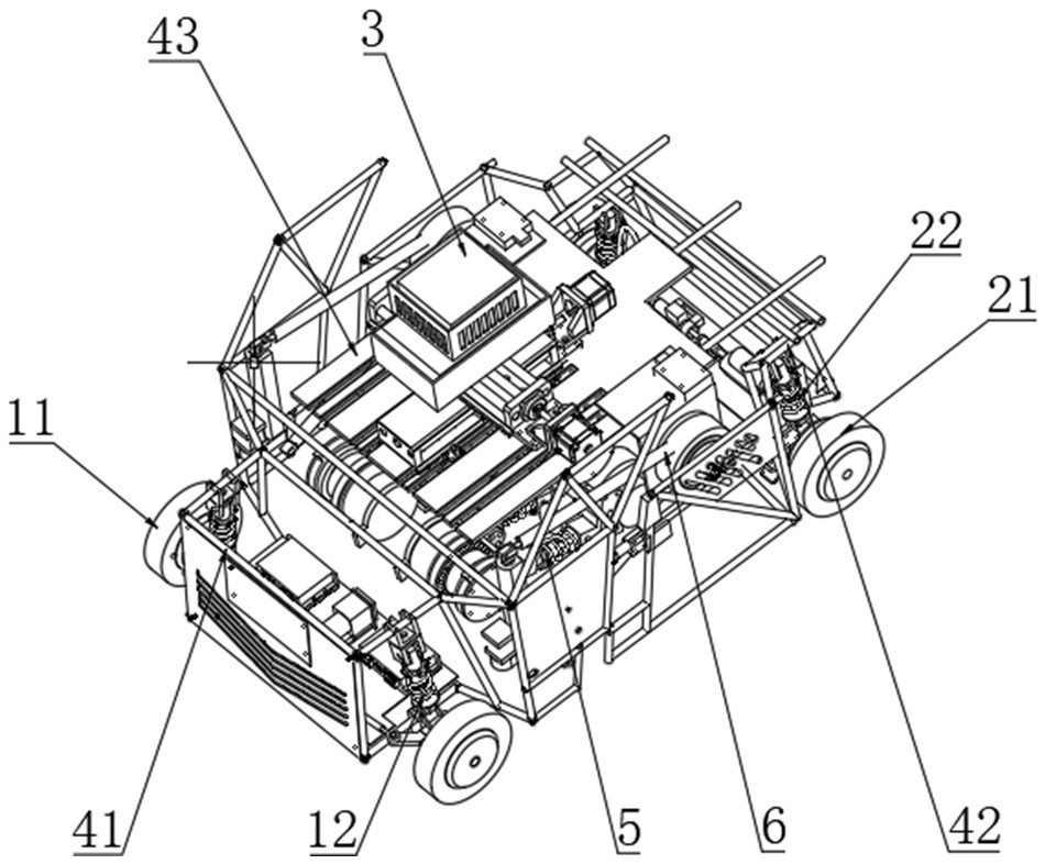 Unmanned metamorphic vehicle with folding legs and deformable vehicle body