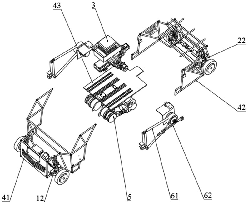 Unmanned metamorphic vehicle with folding legs and deformable vehicle body