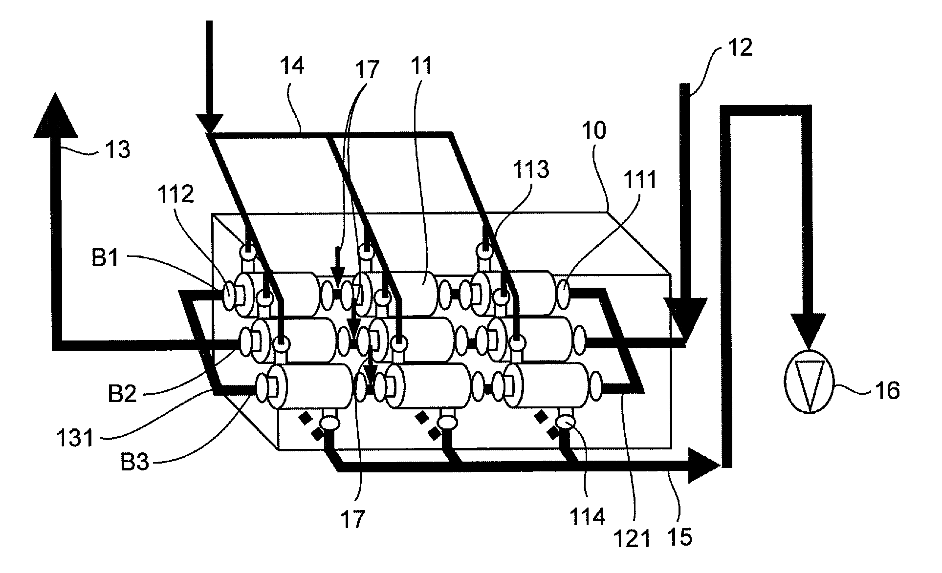 Seawater treatment method for the production of injection water for undersea oil drilling and corresponding installation