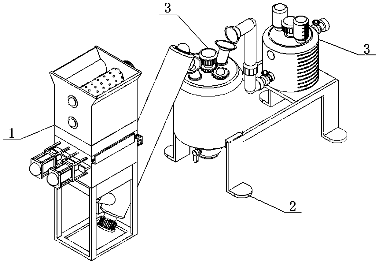 Automatic mechanical equipment for feed stirring