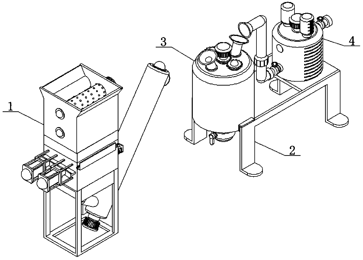 Automatic mechanical equipment for feed stirring