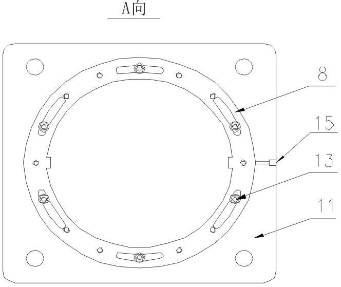 Hydraulic pressure adjustable type slipper bearing device for supporting large-sized mill barrel