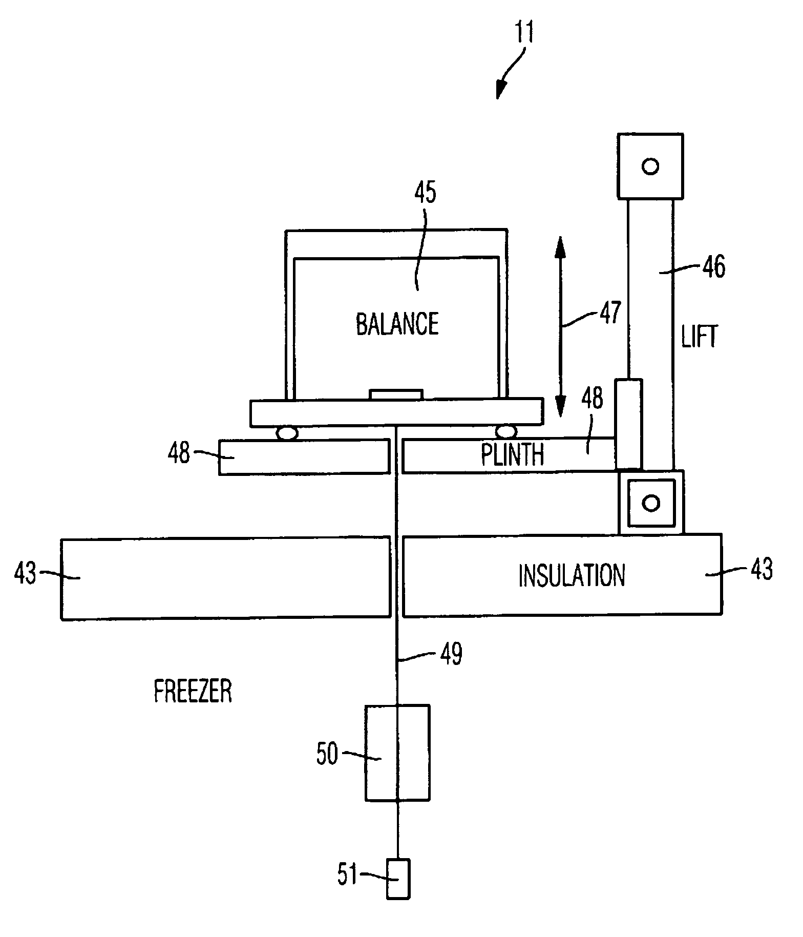 System and method for producing weighed portions of powder from at least one biological material at cryotemperatures