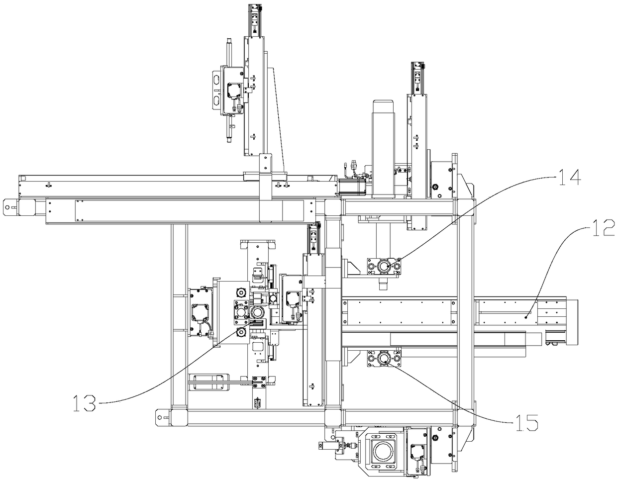 Track shoe assembly assembling device