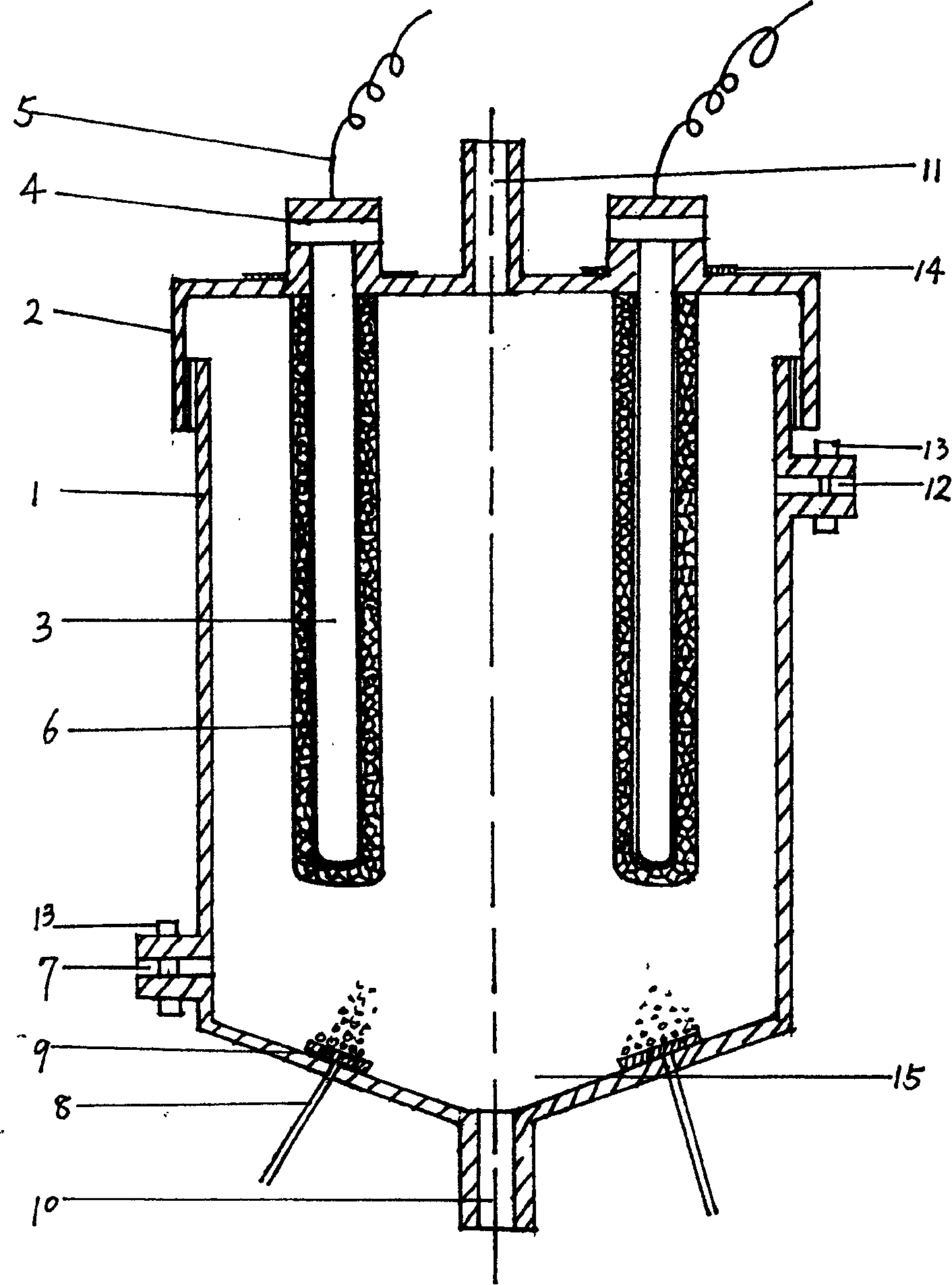 Light catalytic treatment reactor for organic waste water