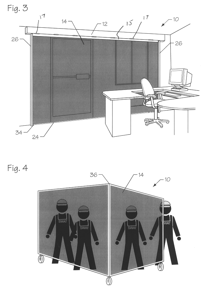 Security screen device for protecting persons and property