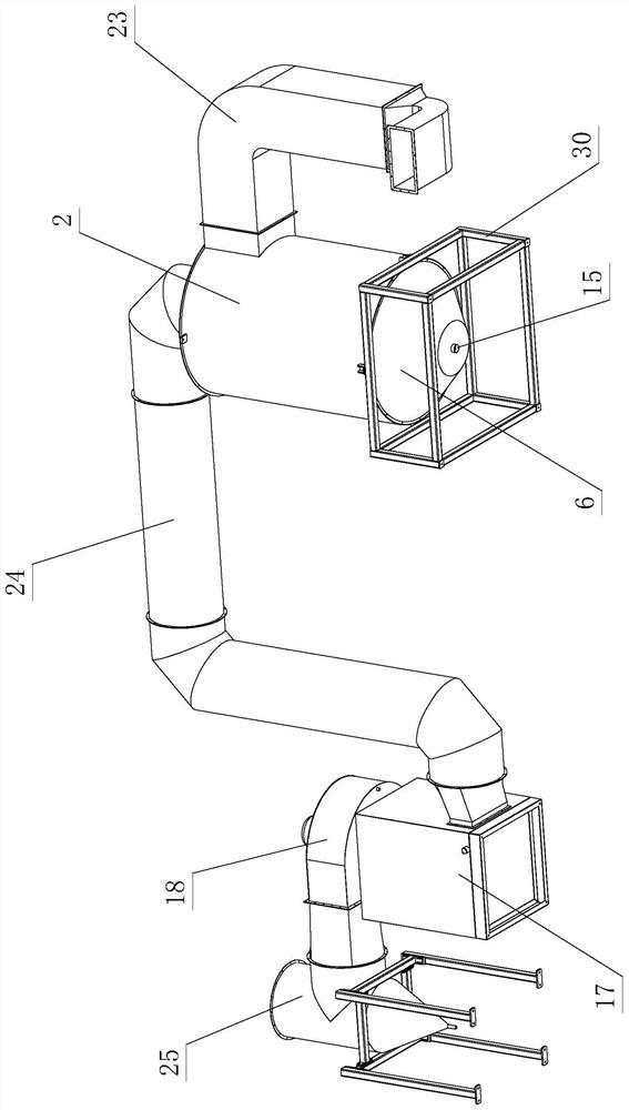 Spraying waste gas mist purification system