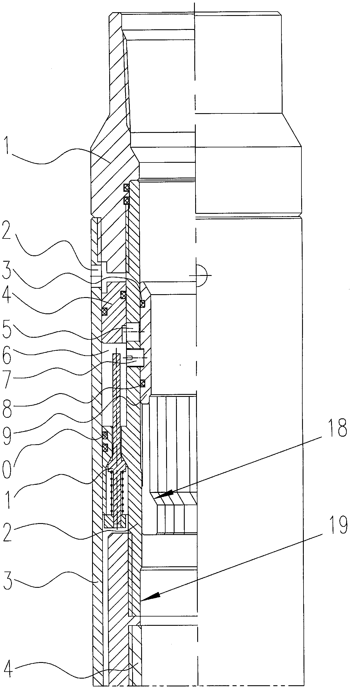 Expandable fracture packer for preventing midway setting