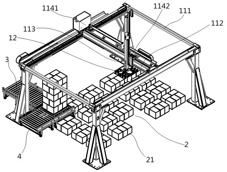 Novel stacking device and stacking method