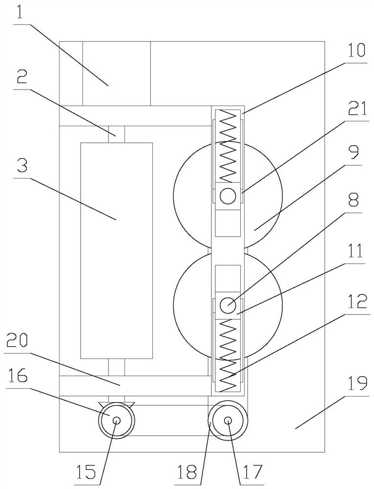 Decorative bent plate grinding device with good effect