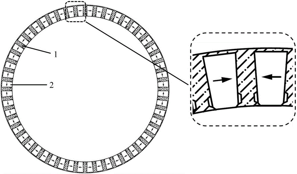 High torque density magnetic field modulation type magnetic gear