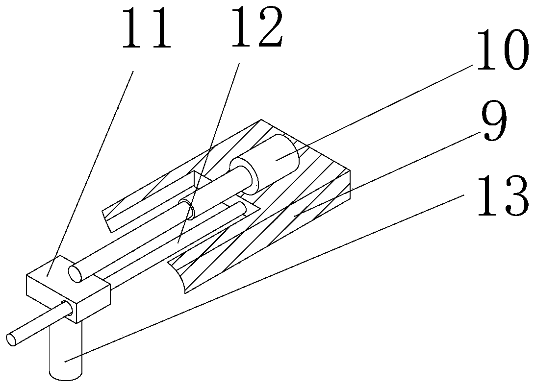 Cutting table used for metal sectional material machining machine