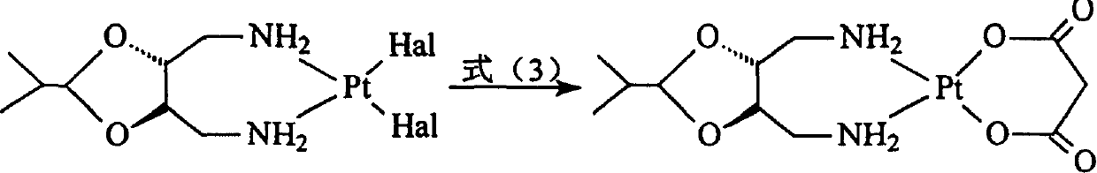 Method for preparing platinum(II) metal complex eptaplatin