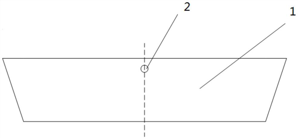 Furnace slope blank die and furnace slope building method of needle-type bottom electrode electric arc furnace