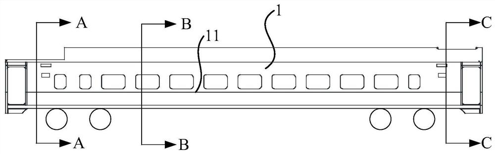 Car body and rail vehicle of a drum car