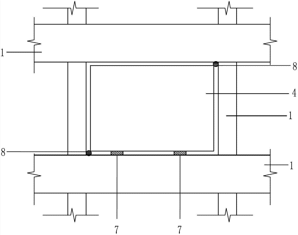 Construction technology for processing glass curtain wall into hollow glass curtain wall