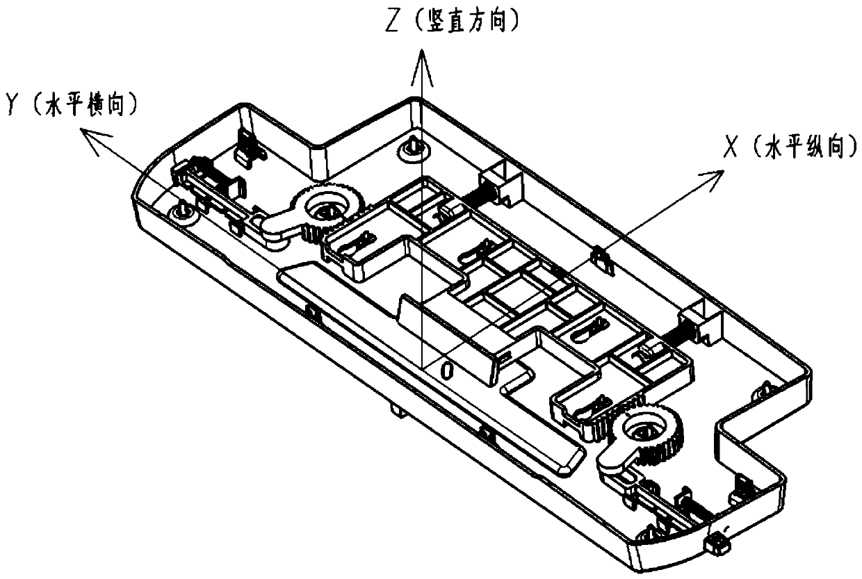 Novel lock structure for front engine compartment storage box of electric automobile