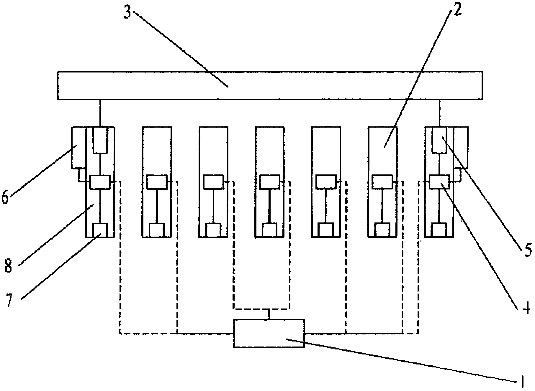 Automatic coal caving system on top coal caving working face and coal caving method thereof