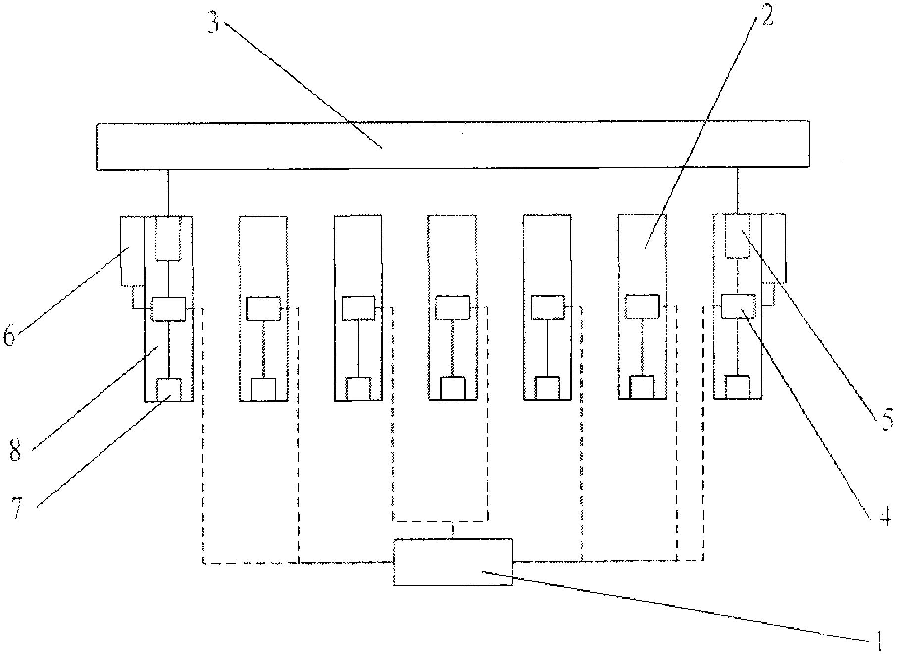 Automatic coal caving system on top coal caving working face and coal caving method thereof