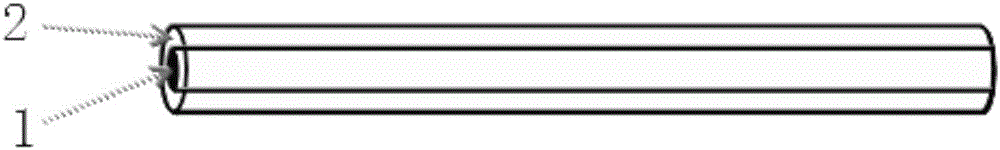 Core-shell structure fiber based on carbon nano material and preparation method thereof