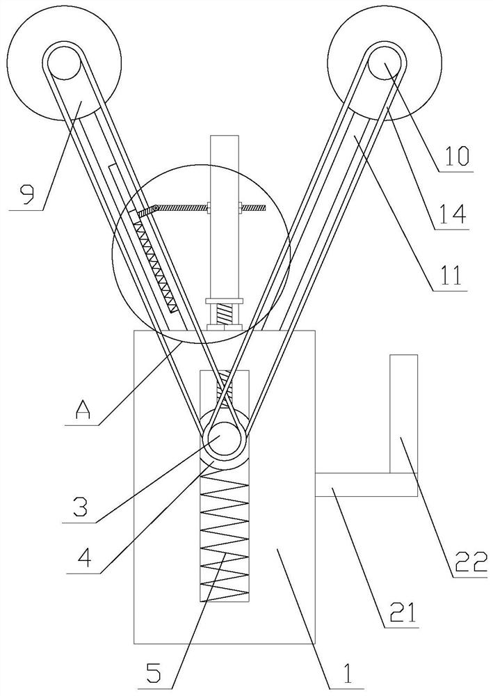 Mold grinding device with angle adjusting function