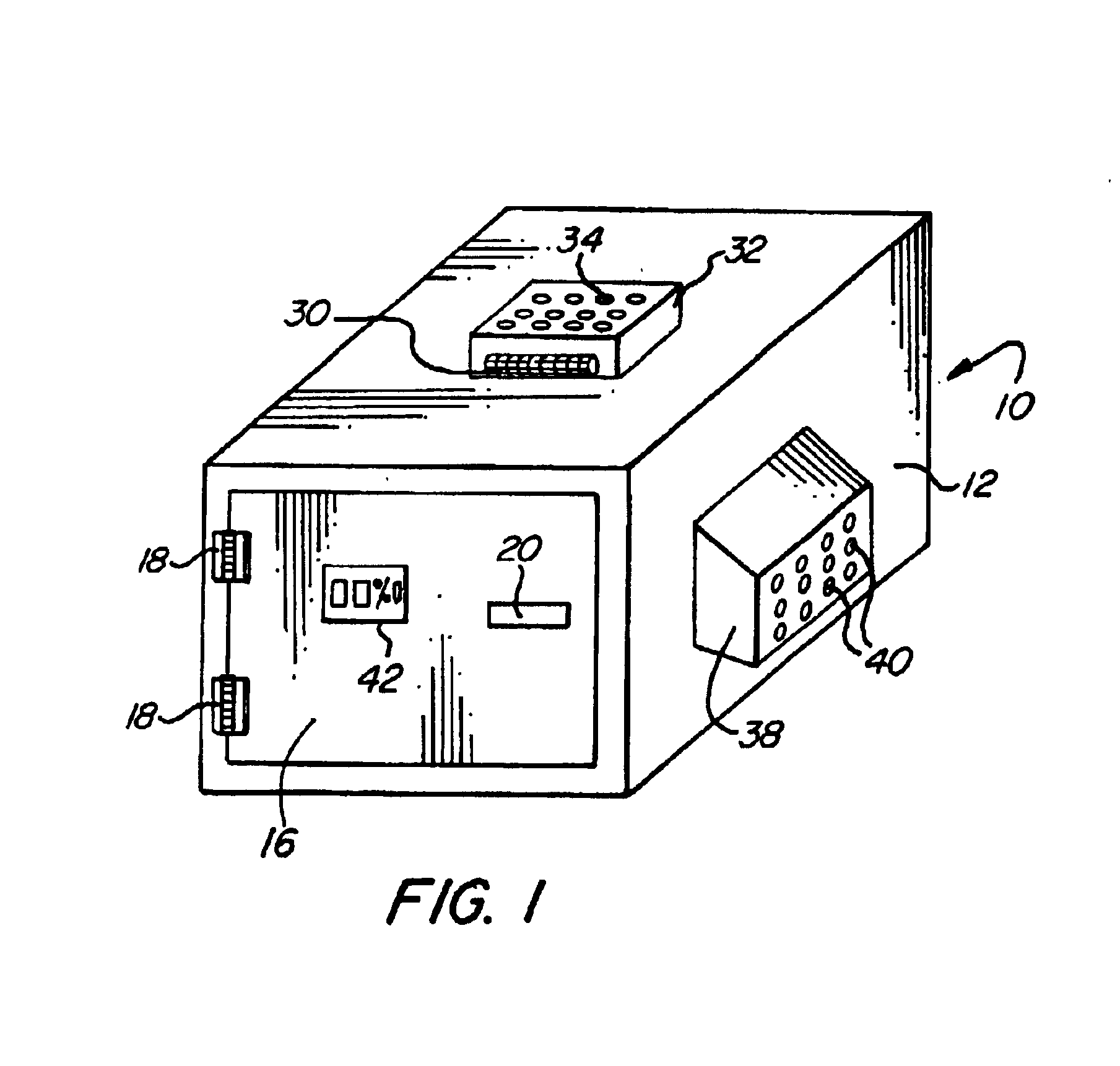 Storage device utilizing a differentially permeable membrane to control gaseous content