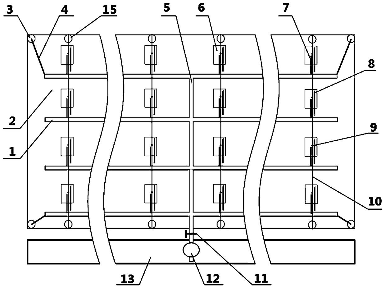 Method for breeding microalgae in marine shoal region and microalgae breeding system