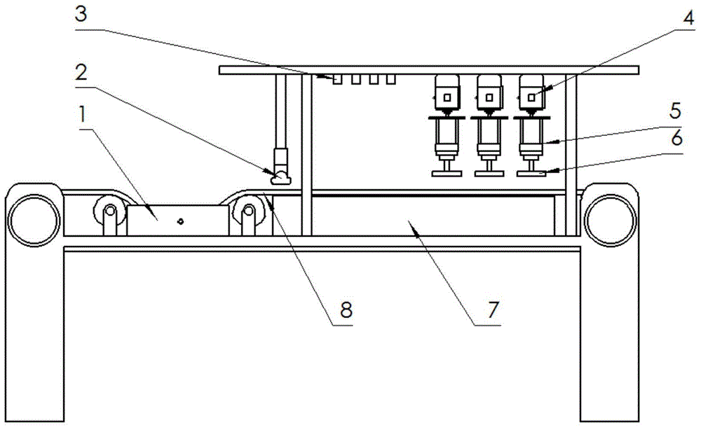 Continuous grinding mechanism based on grinding belt surface self-growth