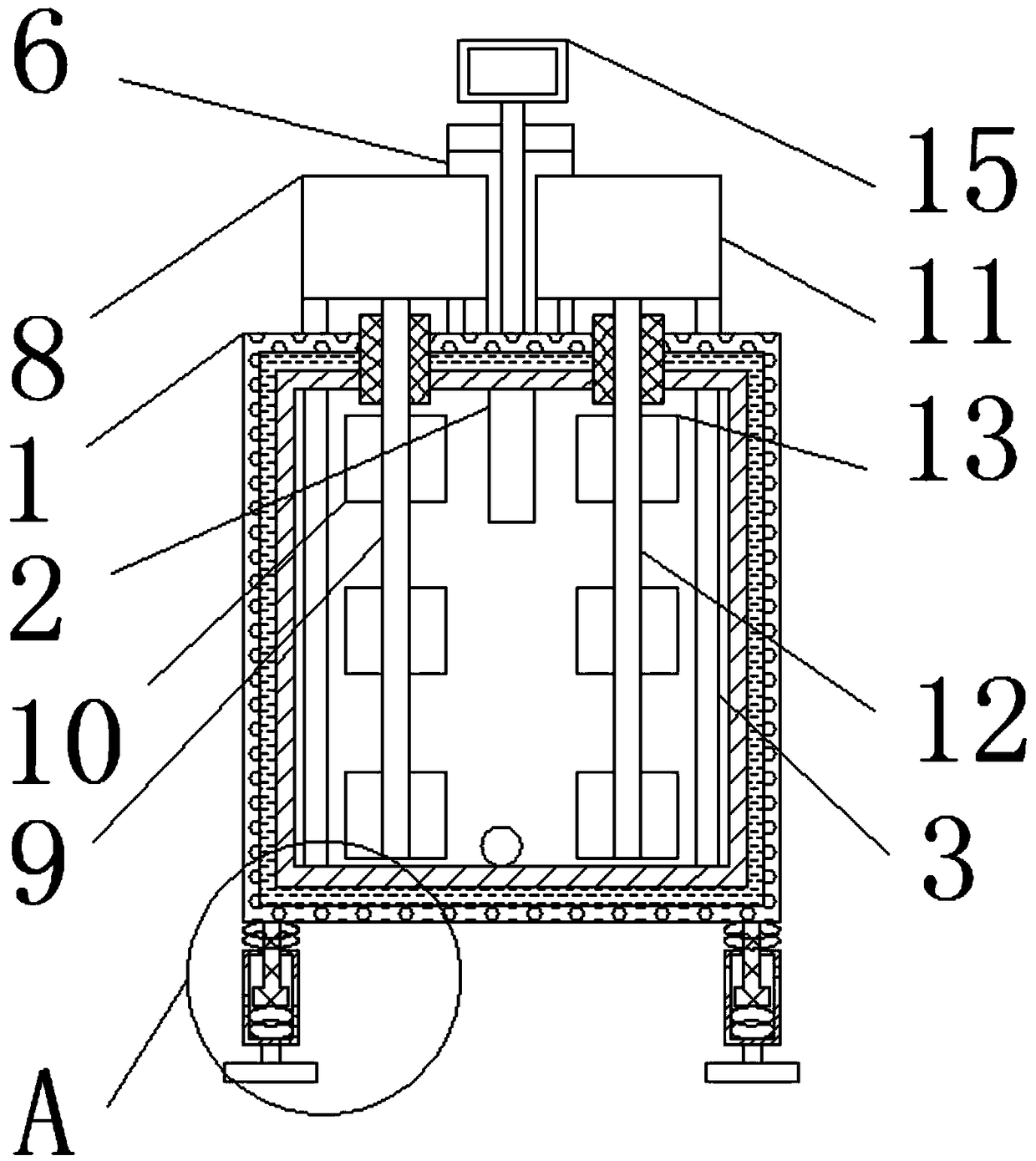 Quick and efficient semen treatment device for artificial insemination in breeding chicken farm