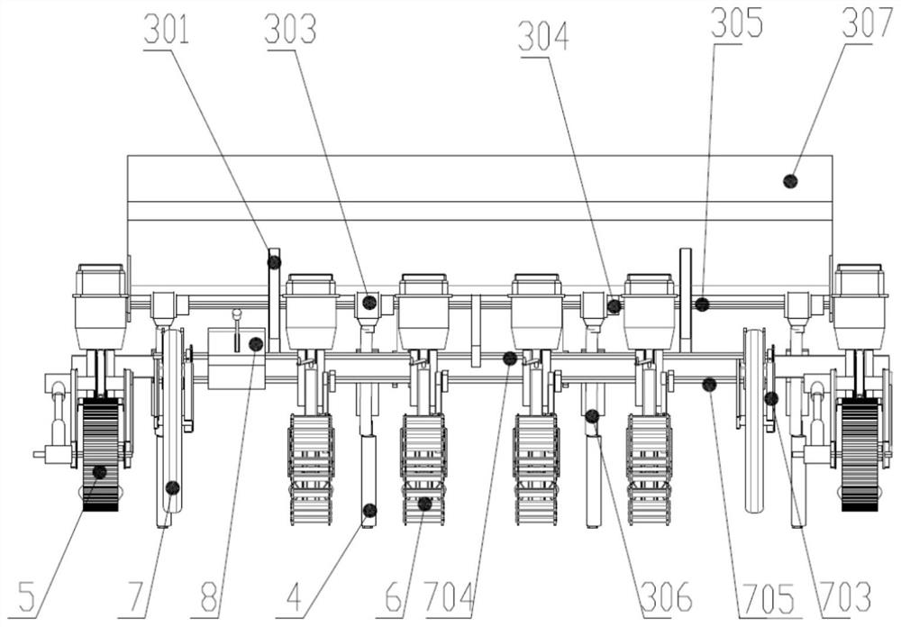 Corn and soybean composite seeding machine