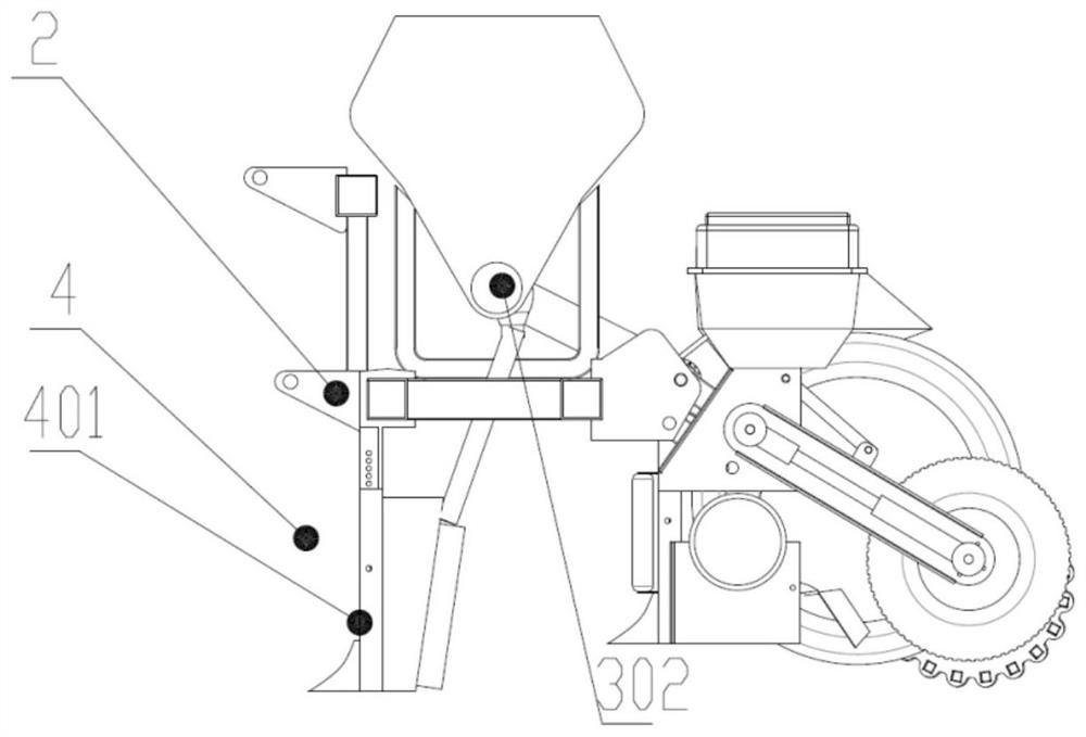 Corn and soybean composite seeding machine