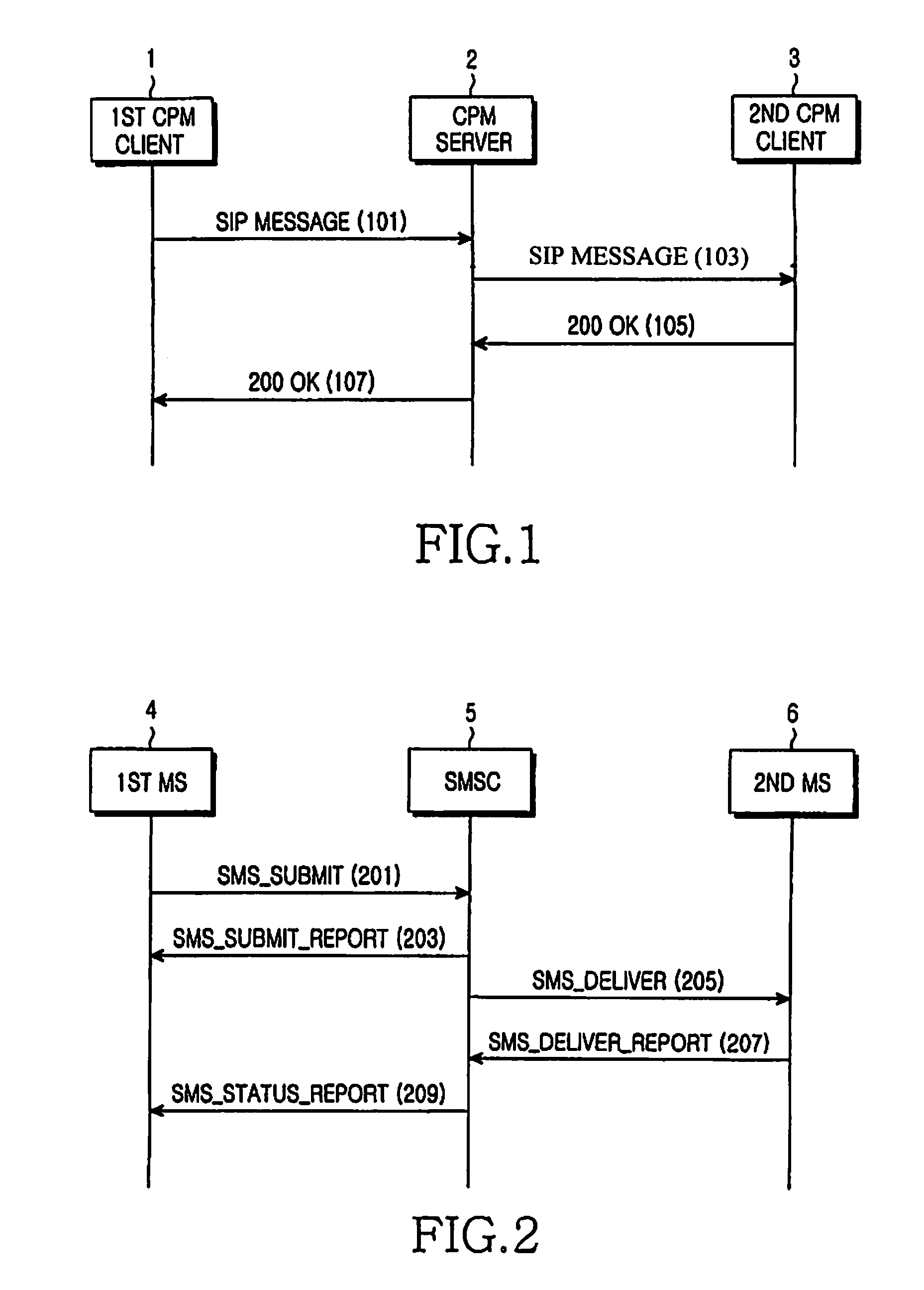 Method and system for managing message threads in converged IP messaging service