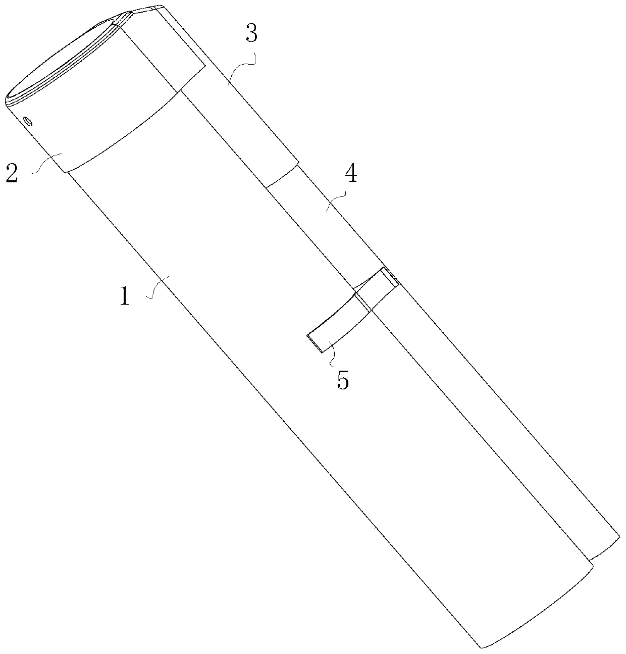 Gastroscope externally attached pipeline fixer