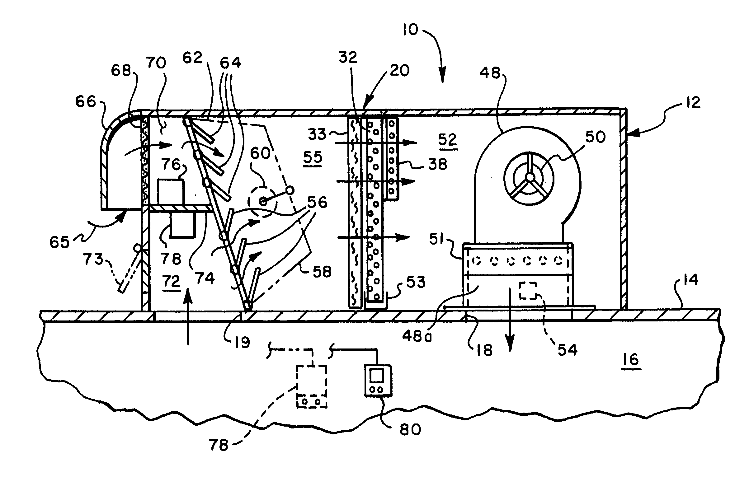 Method of dehumidifying an indoor space using outdoor air