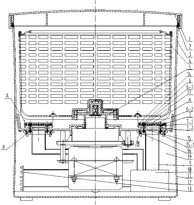 Vegetable and fruit cleaning device