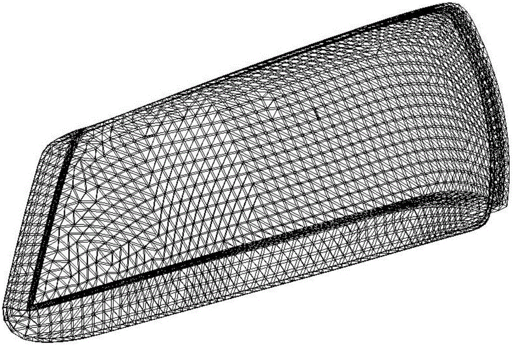 Method for simulating breakage of lampshade material of car headlamp by adopting EFGM in car collision