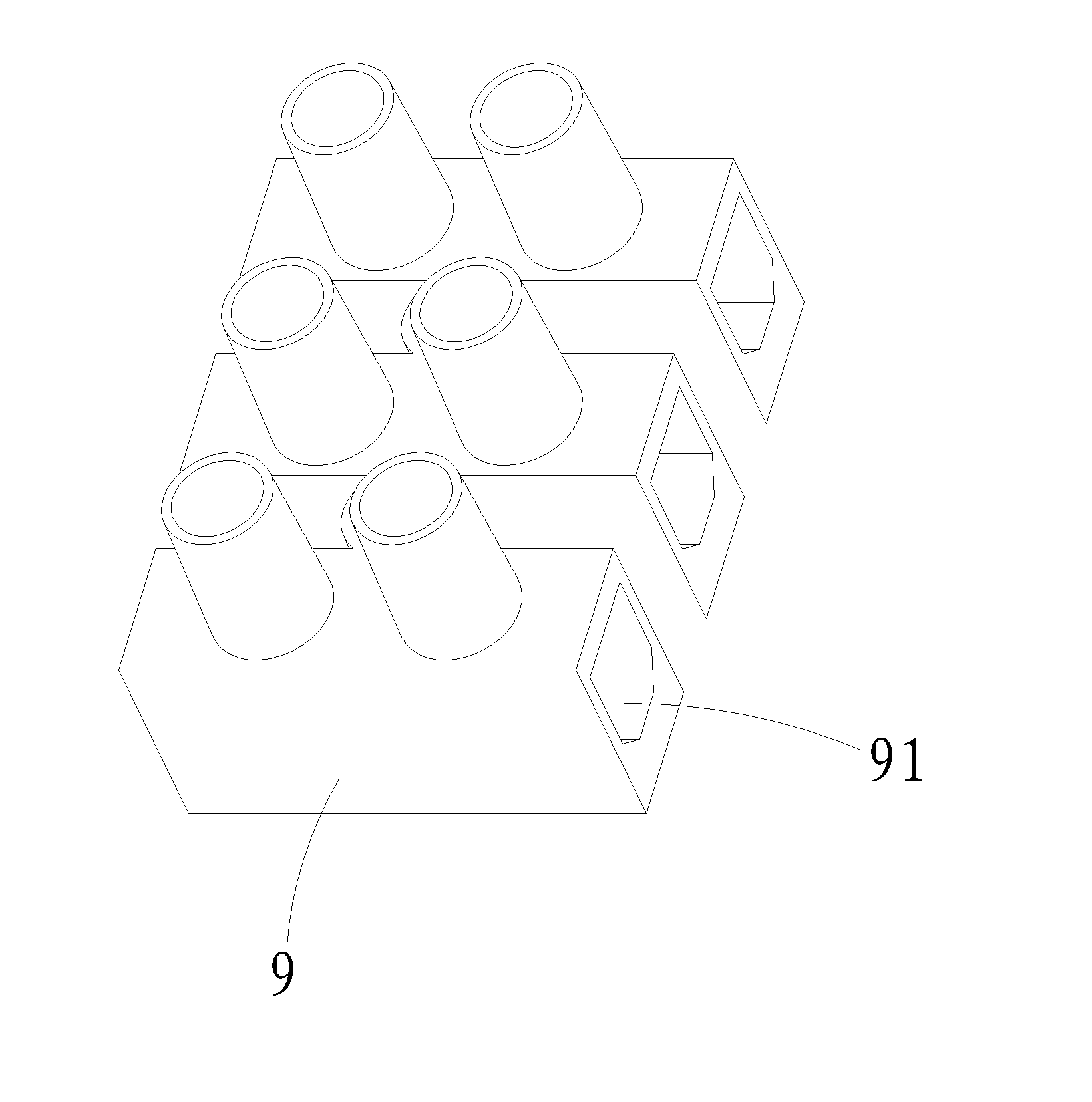 Binding post structure of lamp and lighting device