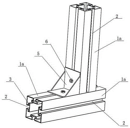 Connection structure for high-strength concave-convex groove square tubes or round tubes