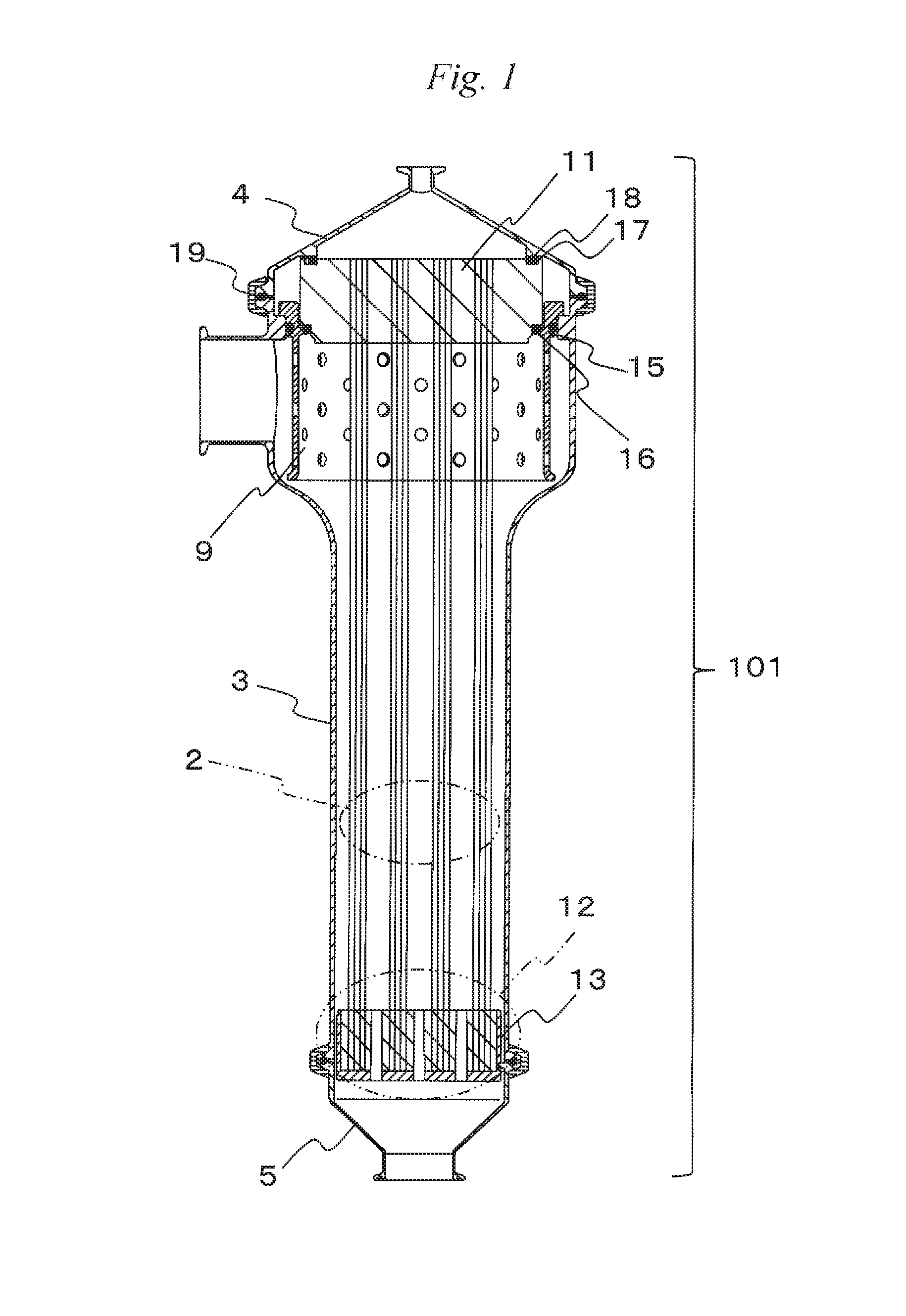 Hollow-fiber membrane module