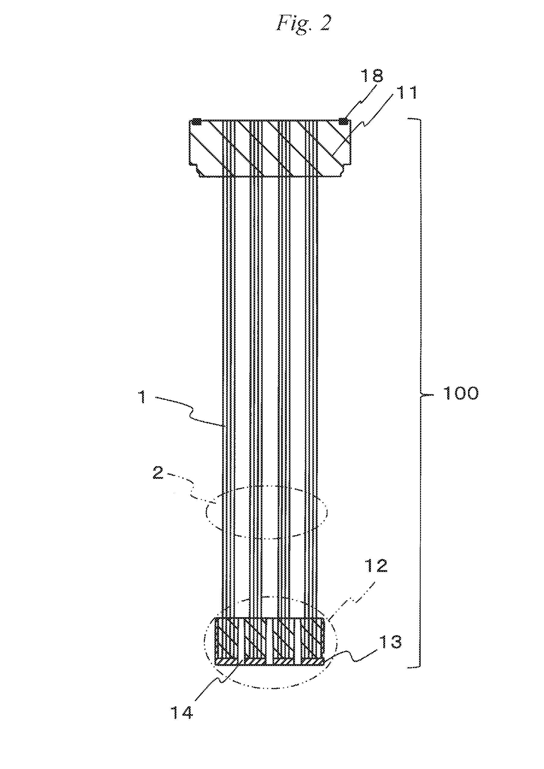 Hollow-fiber membrane module