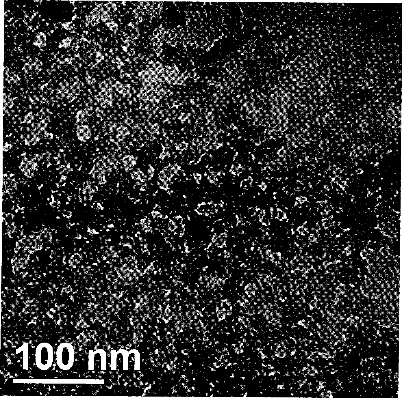 Conglobation type nanostructured lithium iron phosphate anode material and method for producing the same