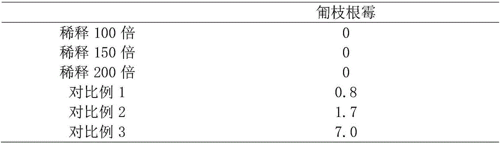 Inhibitor for inhibiting rhizopus stolonifer in tricholoma lobayense cultivation