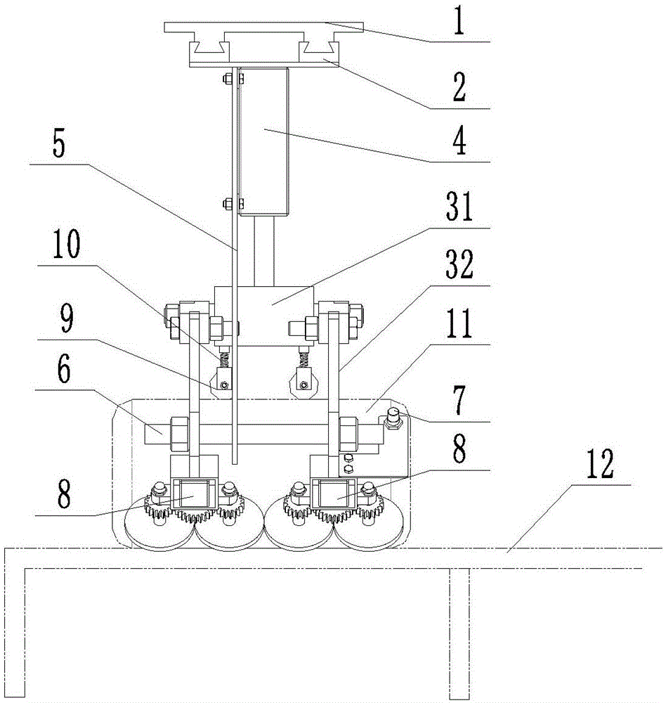 A positioning and clamping device for lng gas cylinder production line