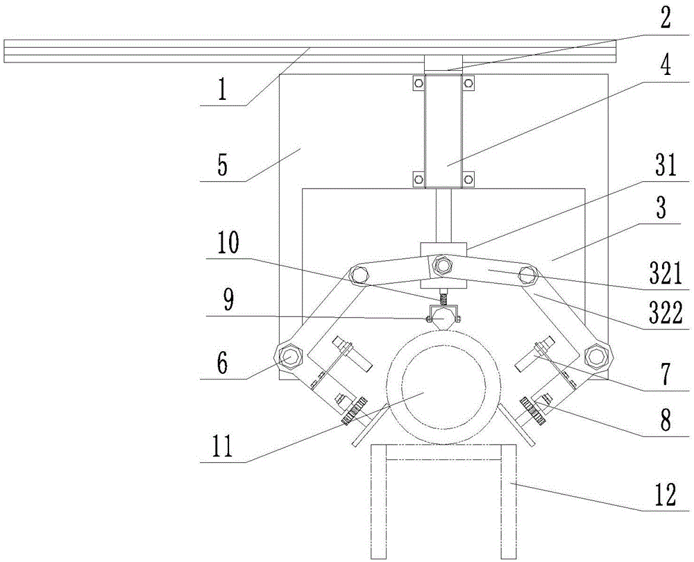 A positioning and clamping device for lng gas cylinder production line